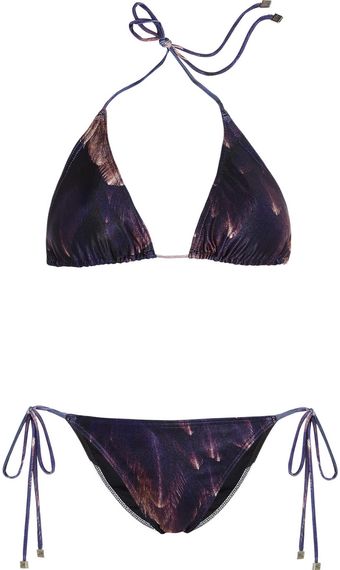 We Are Handsome The Guardian Printed Triangle Bikini - Lyst