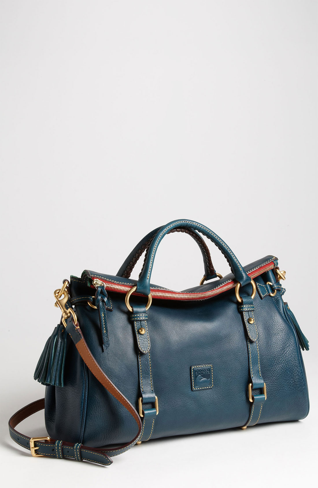 Dooney & Bourke Leather Satchel in Blue (teal) | Lyst