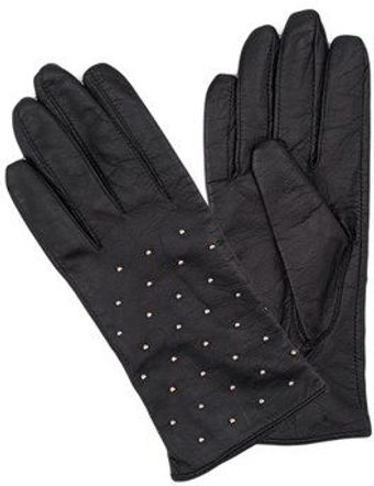 French Connection Studded Leather Gloves - Lyst