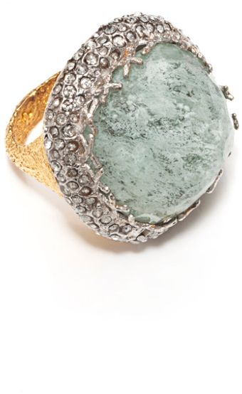 Alexis Bittar Mauritius Imitation Aqua Cocktail Ring - Lyst