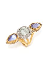 Alexis Bittar Triple Tier Aqua Amp Iolite Cocktail Ring