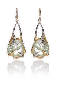 Alexis Bittar Mauritius Imitation Aqua Suspended Earrings - Lyst