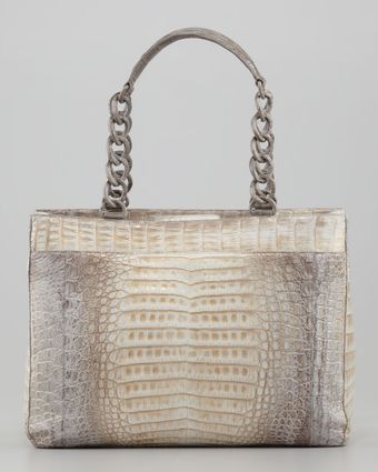 Nancy Gonzalez Crocodile Chainstrap Tote - Lyst