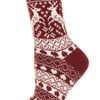 Topshop Wine Reindeer Fairisle Socks in Red (wine) - Lyst