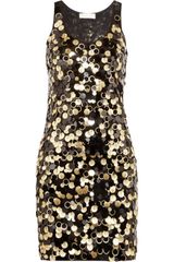 Michael by Michael Kors Paillette Embellished Jersey Mini Dress