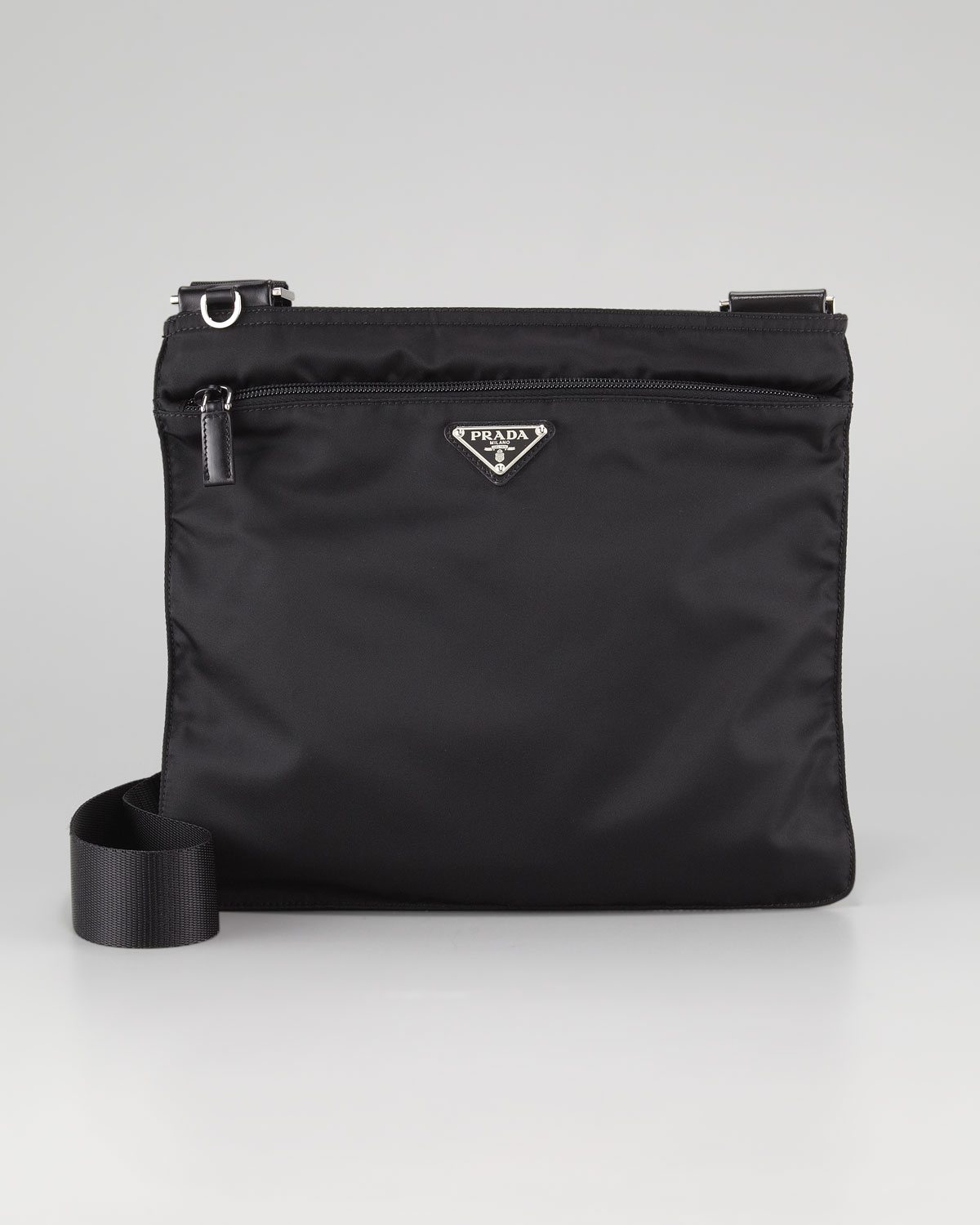 Prada Vela Large Crossbody Messenger Bag Nero in Black for Men (nero) | Lyst