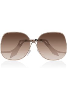 Victoria Beckham Squareframe 18karat Rose Goldplated Sunglasses - Lyst