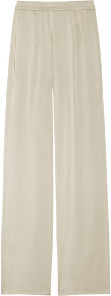 Donna Karan New York Highwaisted Stretchsatin Pants - Lyst