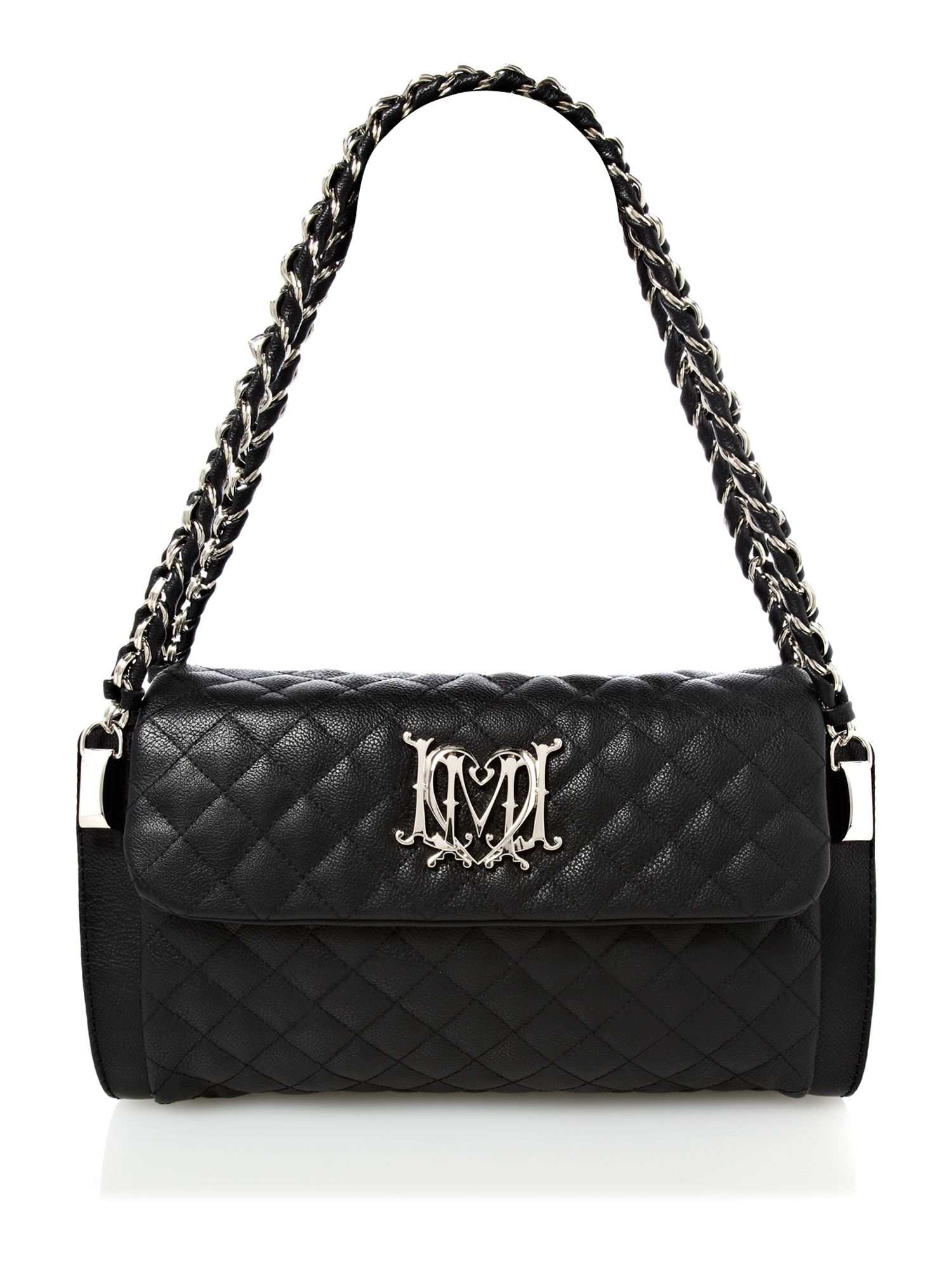 Love Moschino Modern Quilted Shoulder Bag in Black | Lyst