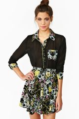 Nasty Gal Roma Pocket Blouse