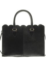 Asos Leather Scallop Edge Shopper