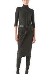 Donna Karan New York Twist Drape Dress