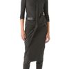 Donna Karan New York Twist Drape Dress in Black (anthracite) - Lyst