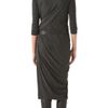 Donna Karan New York Twist Drape Dress in Black (anthracite) - Lyst