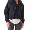 Donna Karan New York Double Zip Hooded Jacket in Blue (indigo) - Lyst