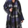 Donna Karan New York Blanket Coat in Blue (navy) - Lyst