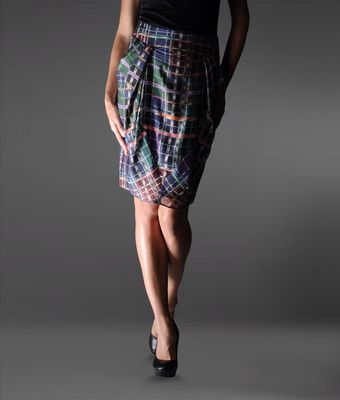 Emporio Armani Knee Length Skirt - Lyst
