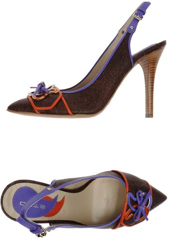 Etro Slingbacks - Lyst