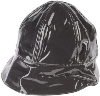Giorgio Armani Varnished Effect Hat - Lyst