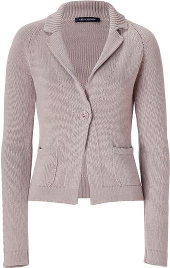 Iris Von Arnim Topas Light Cocoa Cashmere Elisabeth Blazerstyle Cardigan - Lyst