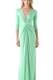 Issa Long Sleeve V Neck Dress - Lyst