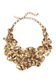 Oscar de la Renta Rose Petal Collar Necklace - Lyst