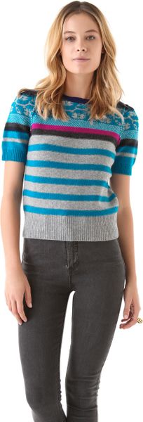 Sonia By Sonia Rykiel Fair Isle Sweater in Blue - Lyst