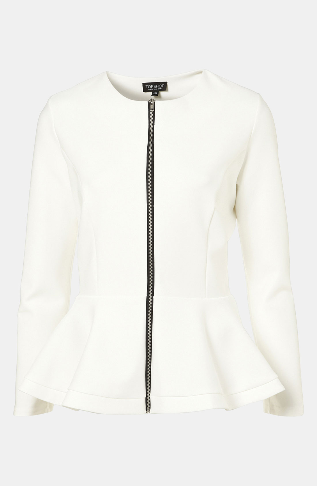 Peplum Jacket in Beige (cream) Lyst