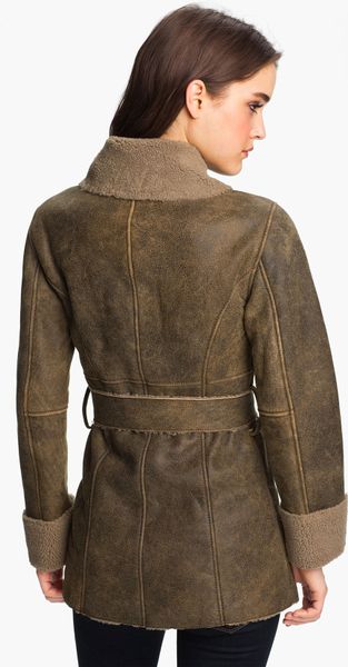 ugg shearling long coat