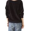 Wildfox Mary Velour Sweatshirt in Black - Lyst