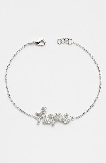 Ariella Collection Messages Hope Script Station Bracelet - Lyst