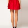 Asos Collection Skater Skirt with Bow in Red - Lyst