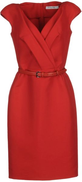 Dior Short Dress in Red | Lyst