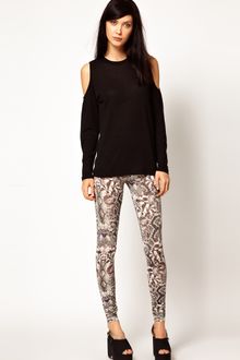Emma Cook Leggings in Snake Print Silk Mix Jersey - Lyst