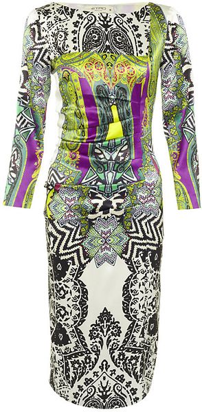 Etro Paisley Print Silk Dress - Lyst