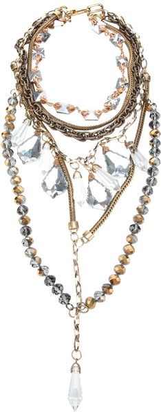 Fenton Drop Crystal Necklace - Lyst