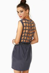 Nasty Gal Caged Wrap Dress