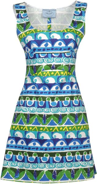 Prada Short Dress - Lyst