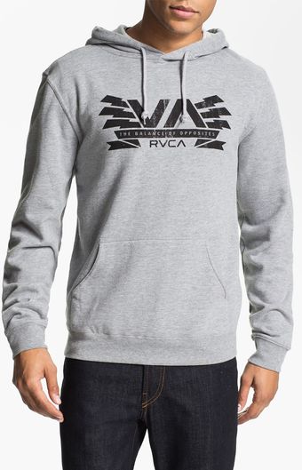 RVCA Hooded Sweatshirt - Lyst