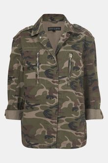 Topshop Camo Jacket Petite - Lyst
