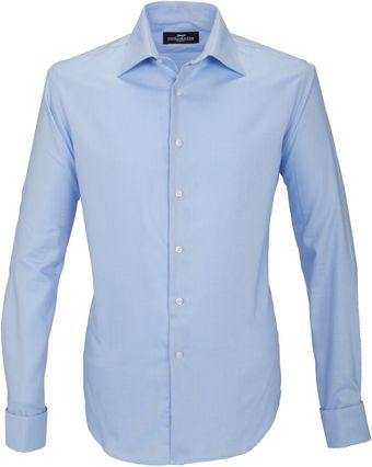 Paul Costelloe Blue Twill Slim Fit Shirt - Lyst