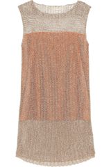 Reed Krakoff Metallic Openknit Tunic