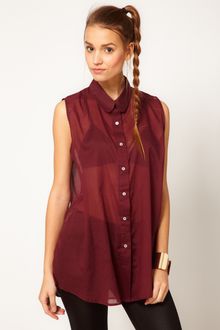 American Apparel Sleeveless Top - Lyst