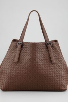 Bottega Veneta Woven Leather Large Tote Bag Brown - Lyst