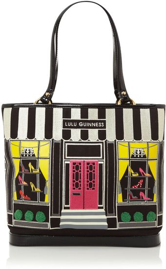 Lulu Guinness Shop Front Tote Bag - Lyst