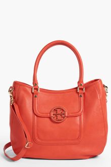 Tory Burch Amanda Angelux Leather Hobo - Lyst