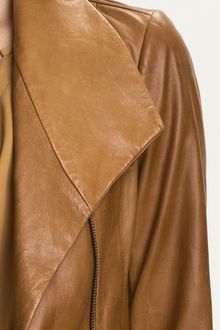 Vince Leather Scuba Jacket - Lyst
