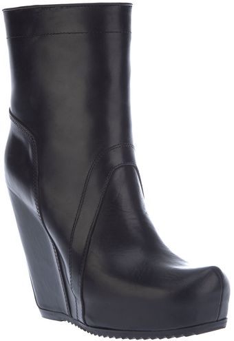 Rick Owens Wedge Boot - Lyst