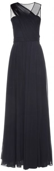 3.1 Phillip Lim Asymmetric Draped Gown with Sheer Back - Lyst