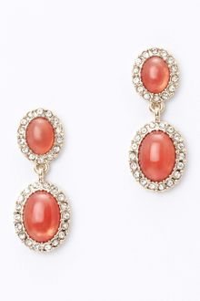 Ann Taylor Pave Stone Drop Earrings - Lyst